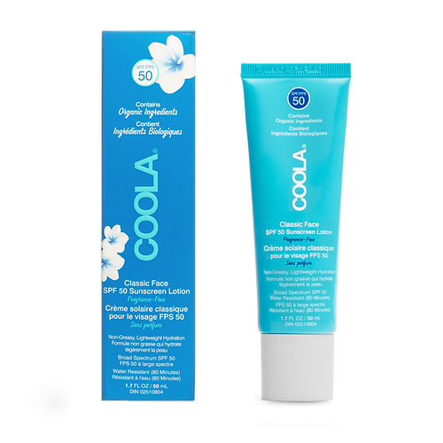 COOLA Classic Face SPF 50 Sunscreen Lotion Fragrance-Free