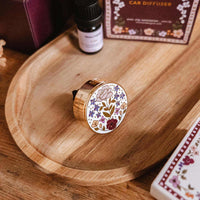 Mimi & August Car Diffuser | Gold Enamel | Signature Floral Design