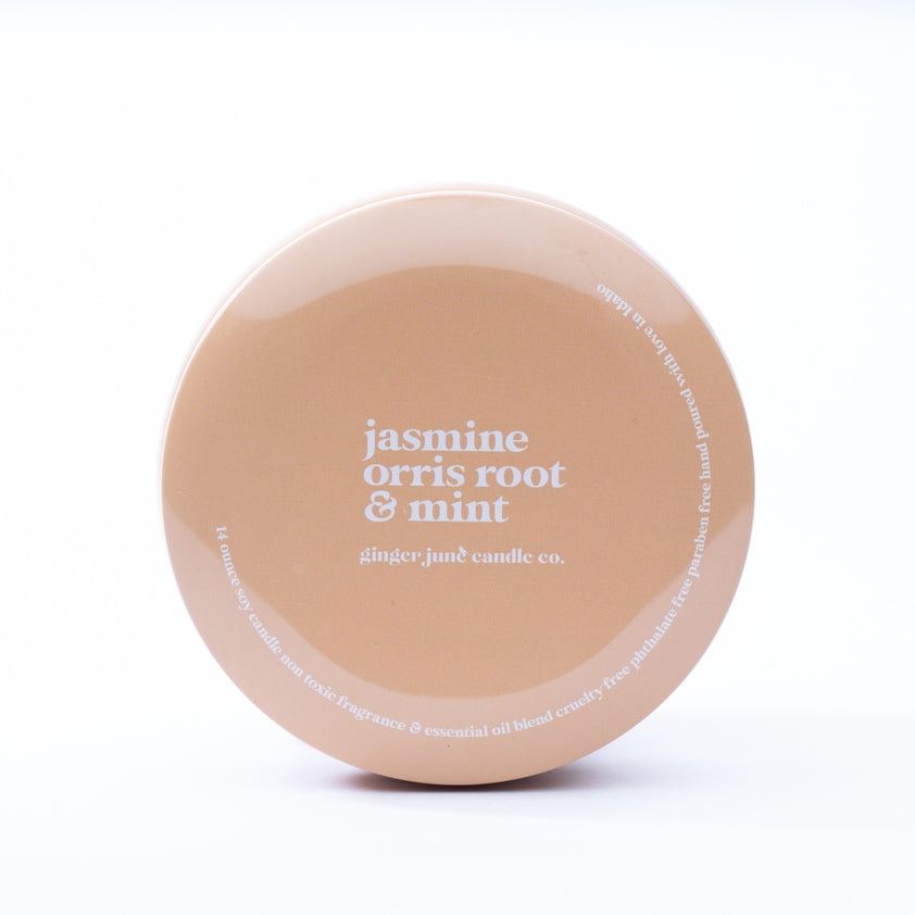 Ginger June 14oz Non-Toxic Soy Candle Tin