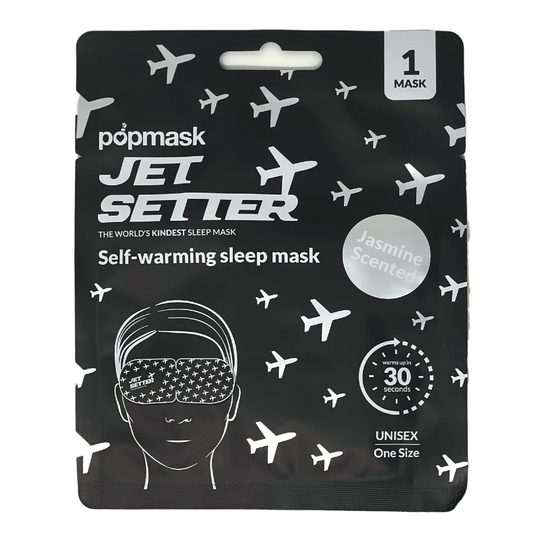 Popmask Jet Setter Jasmine-Scented Self-Warming Eye Mask