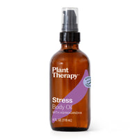 Plant Therapy Stress Body Oil with Ashwagandha (4oz)