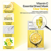 Mediheal Essential Sheet Mask: Vitamin C Clear Toning
