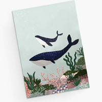 Mimi & August Premium Greeting Card: Whales