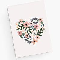 Mimi & August Premium Greeting Card: Heart Full Of Flowers