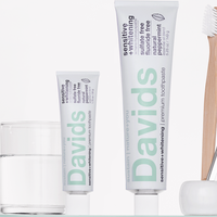 Davids HYDROXI Nano-Hydroxyapatite Premium Toothpaste | Whitening + Enamel | PEPPERMINT TRAVEL