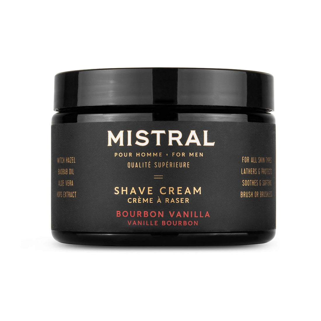 Mistral Men's Collection Luxurious Shave Cream Tub