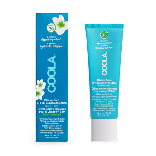 COOLA Classic SPF 30 Face Sunscreen Lotion Cucumber