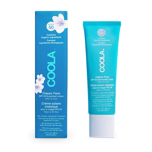 COOLA Classic SPF 50 Face Sunscreen Lotion White Tea