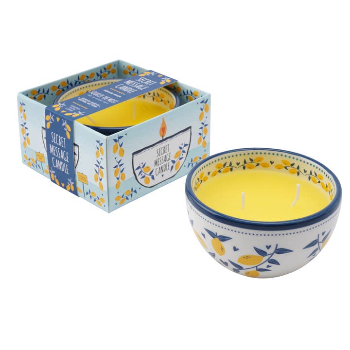 Adorable Secret Message Candle: Squeeze the Most