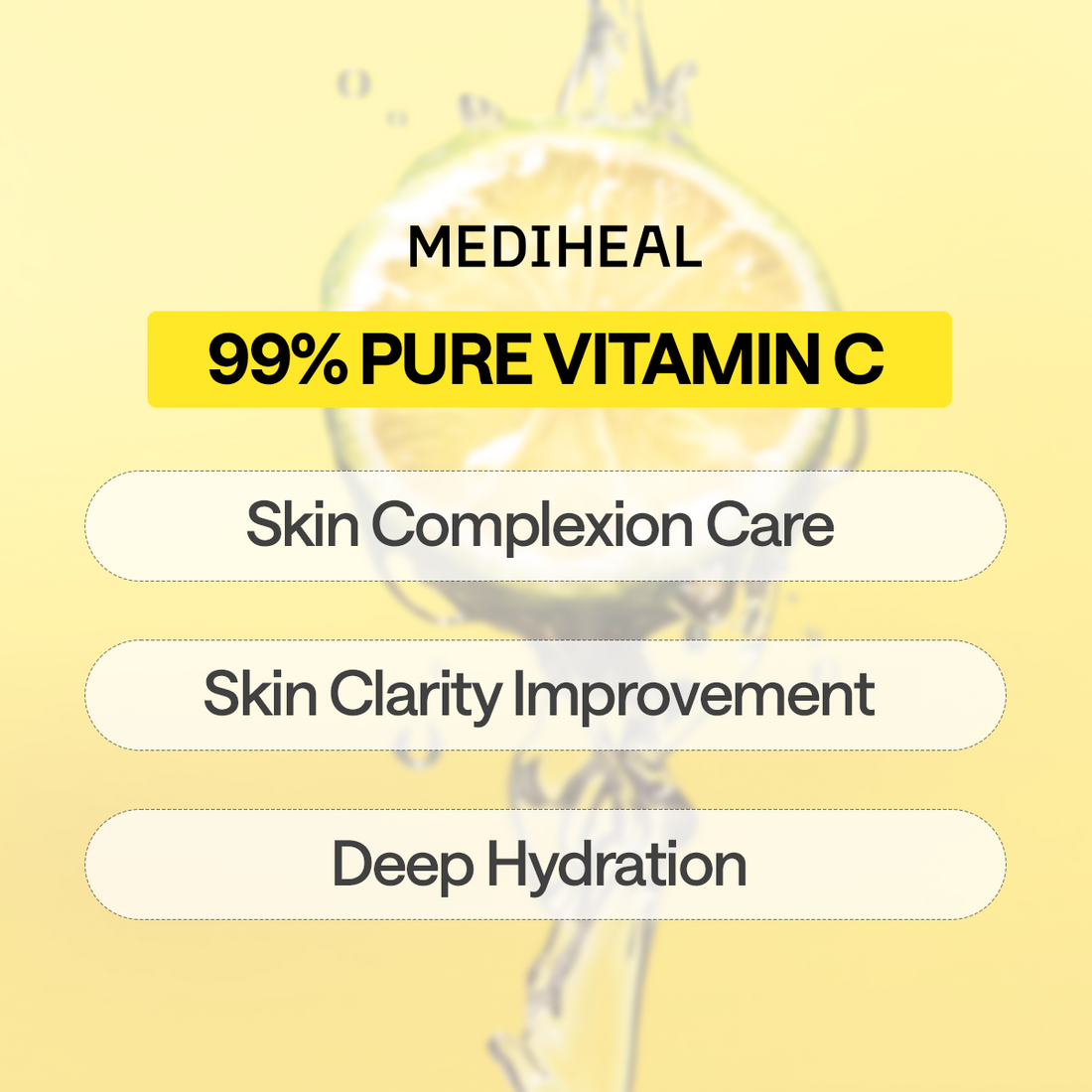 Mediheal Essential Sheet Mask: Vitamin C Clear Toning