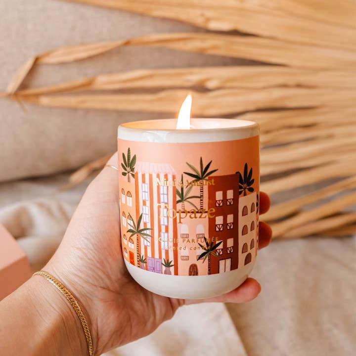 Mimi & August Eco Soy Wax Boxed Candle {50hr}: Topaz