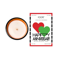 FOOPE Graphic Small Batch Apricot Soy Wax Candle: Happy Anniversary {60hr}