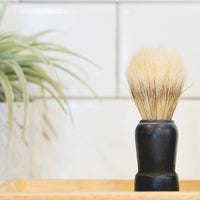 The Immaculate Beard Shave Brush | Stiff Bristle, Wood Handle