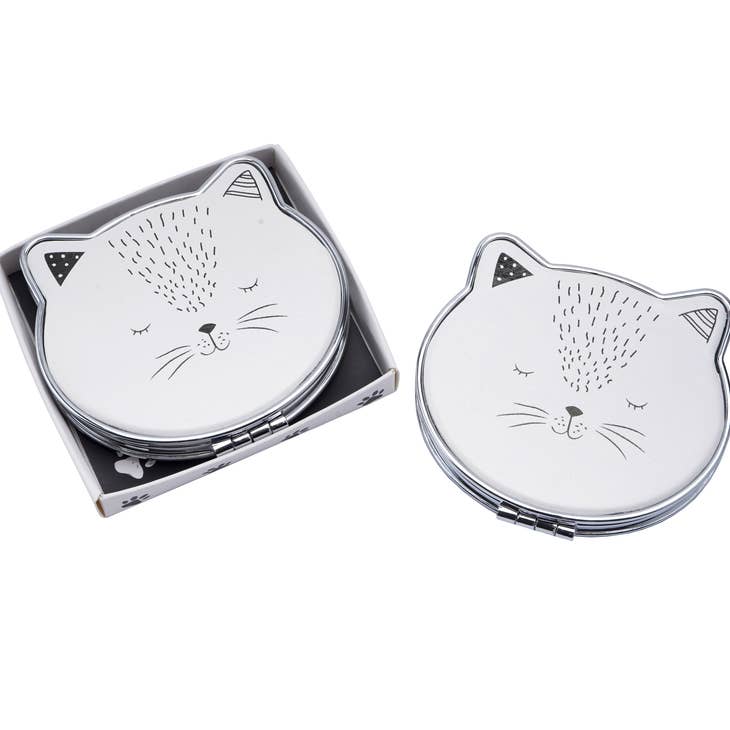 Woofs & Whiskers Cat Compact Mirror