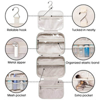 Wandf Hanging Travel Toilery Makeup Bag | Four Fold-out Compartments