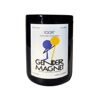 FOOPE Graphic Small Batch Apricot Soy Wax Candle: Gender Magnet {60hr}