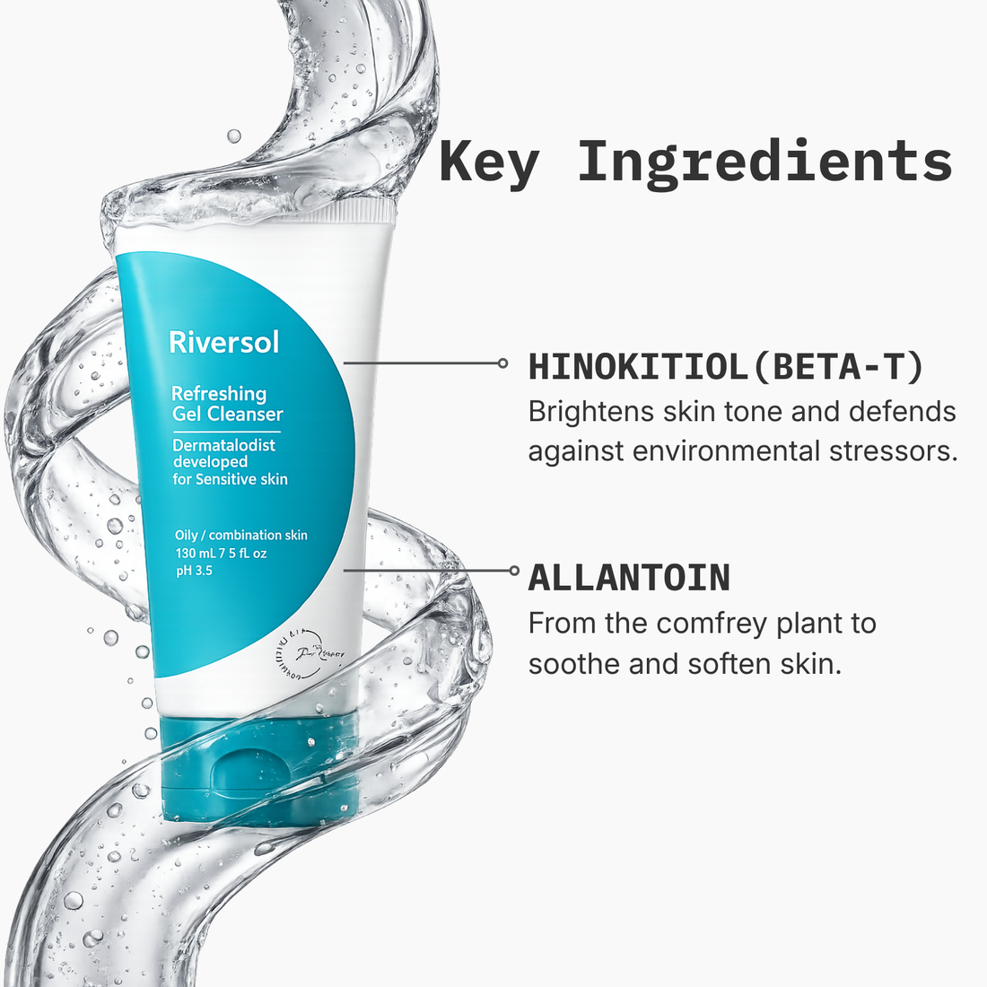 Riversol Refreshing Gel Cleanser | Original Packaging