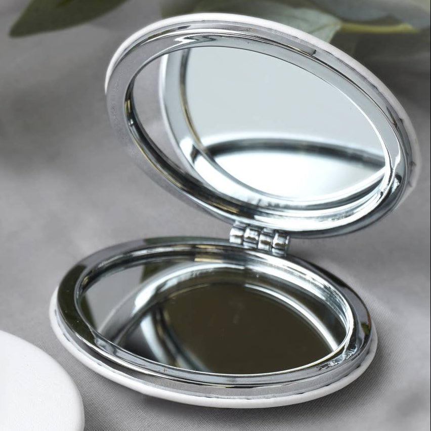 Adorable Compact Mirror { Bee-Utiful } dark teal