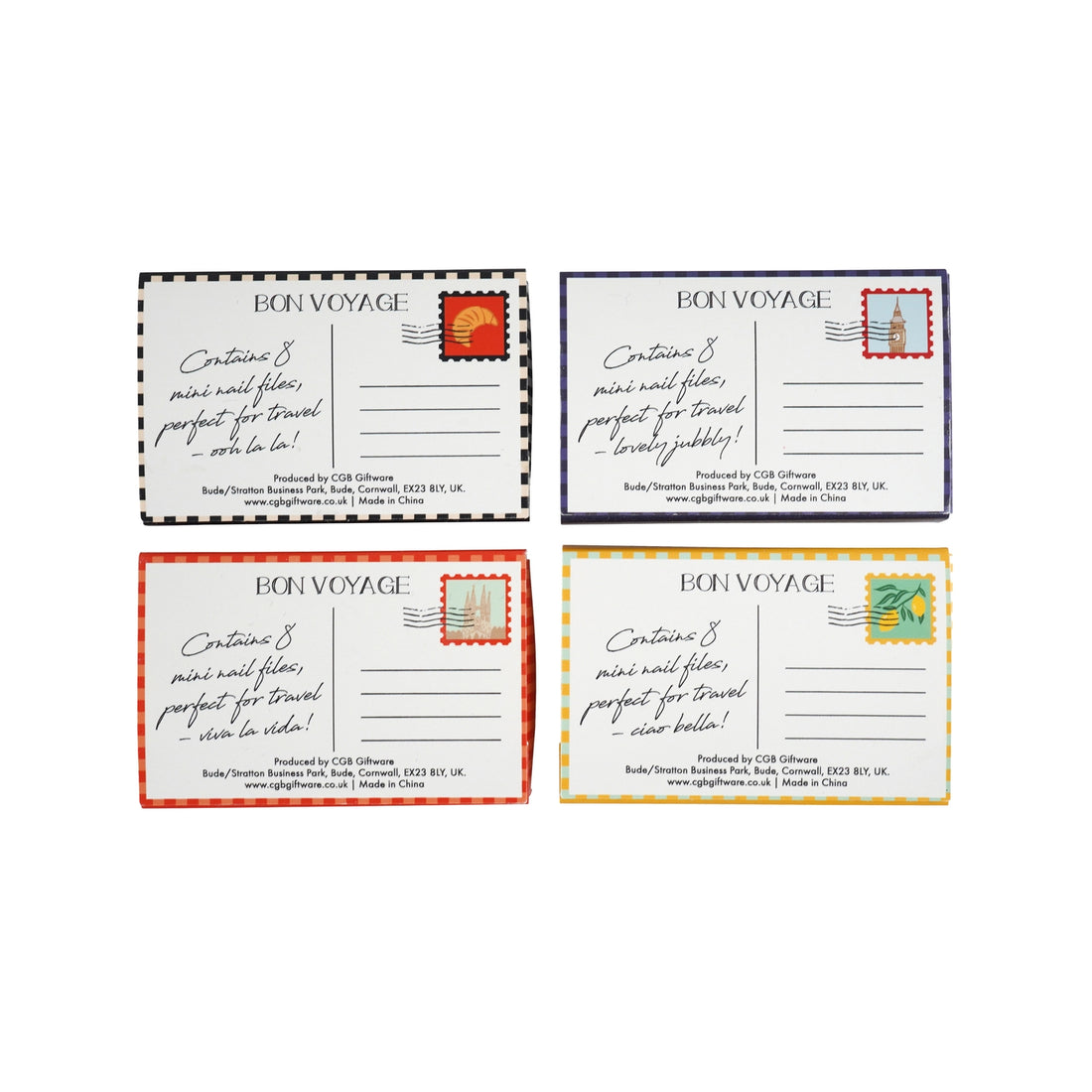 Adorable Matchbox Nail Files { Bon Voyage } assorted