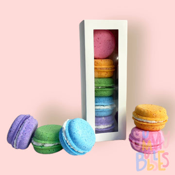 Yummy Bubbles Fruity Scented Bath Bomb Rainbow Macaron Box