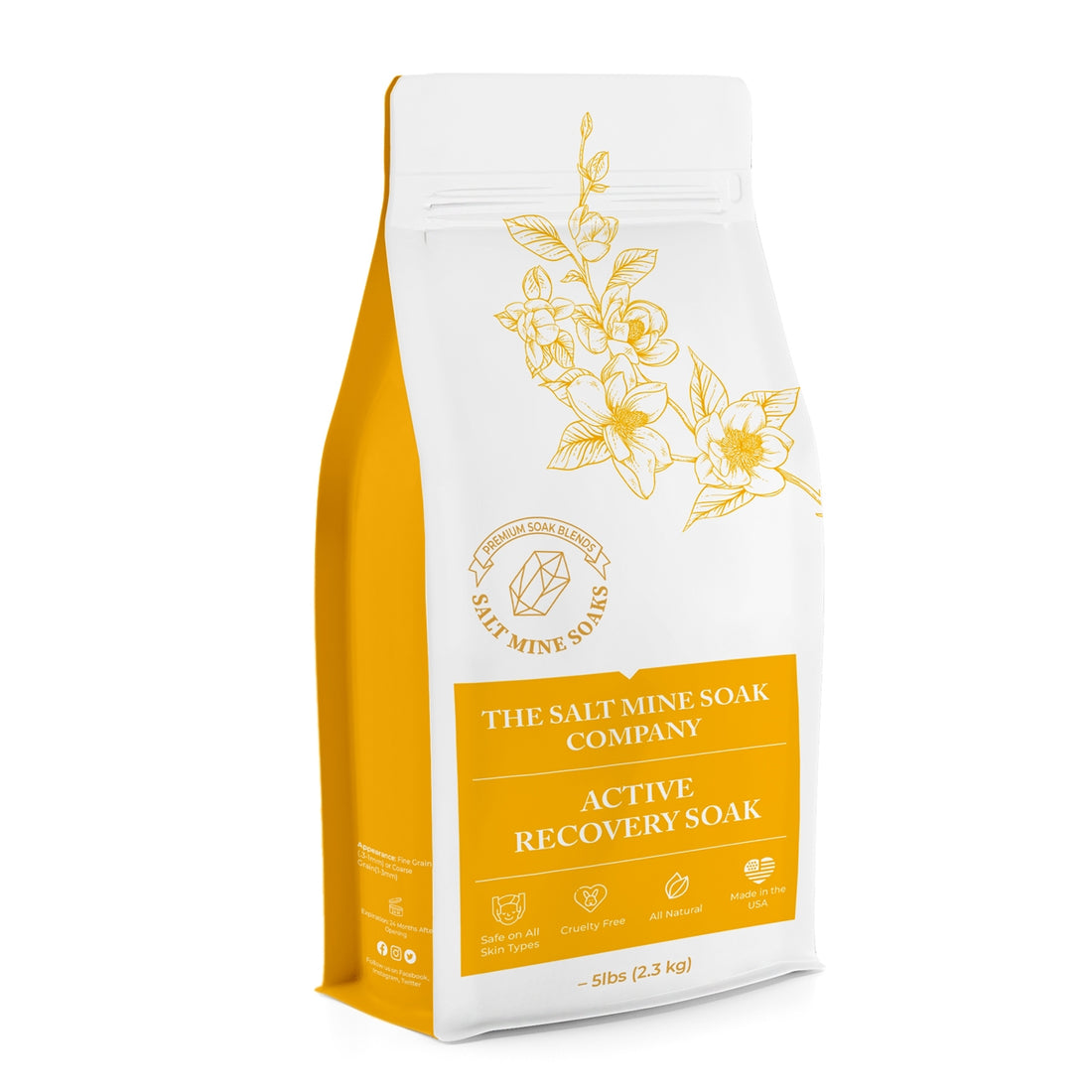 Midwest Sea Salt Co.  Active Recovery Bath Salt Soak | Cold & Flu