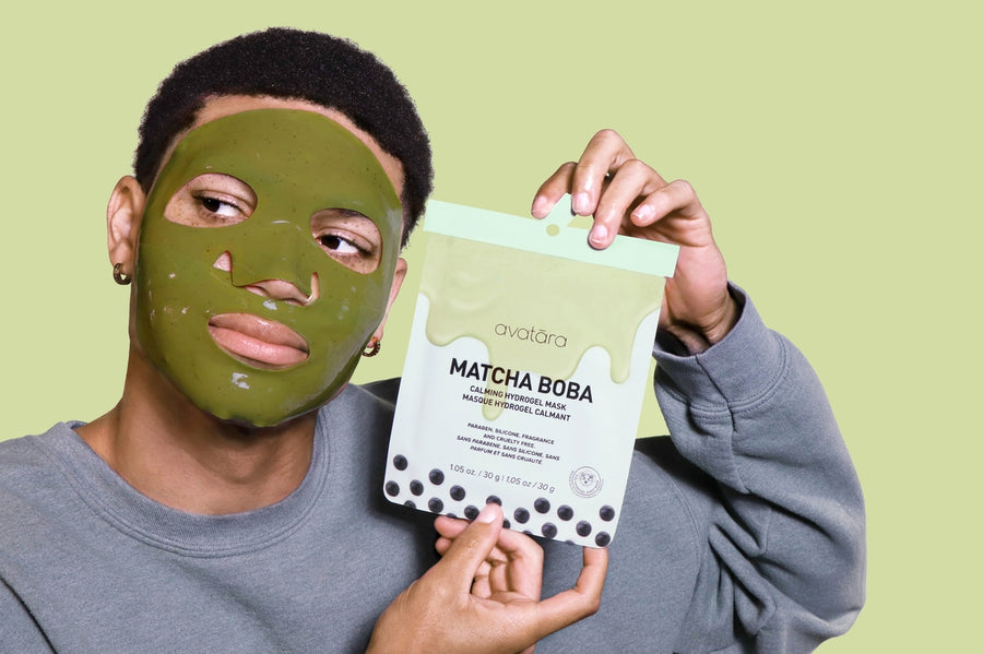 Avatara Boba Hydrogel Mask | Calming Matcha