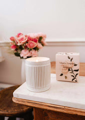 Mimi & August Eco Soy Wax Candle {50hr} in Reusable Ceramic Jar: Musea