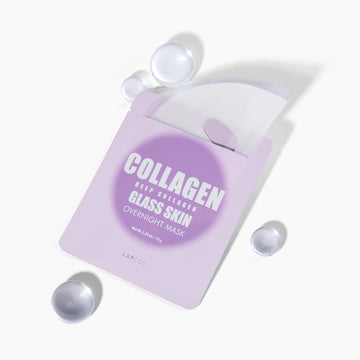 LAPCOS Daily Sheet Mask: GLASS SKIN (Deep Collagen Overnight Mask)