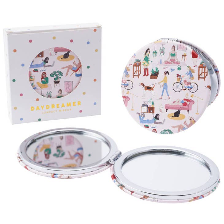 Daydreamer Pink Compact Mirror