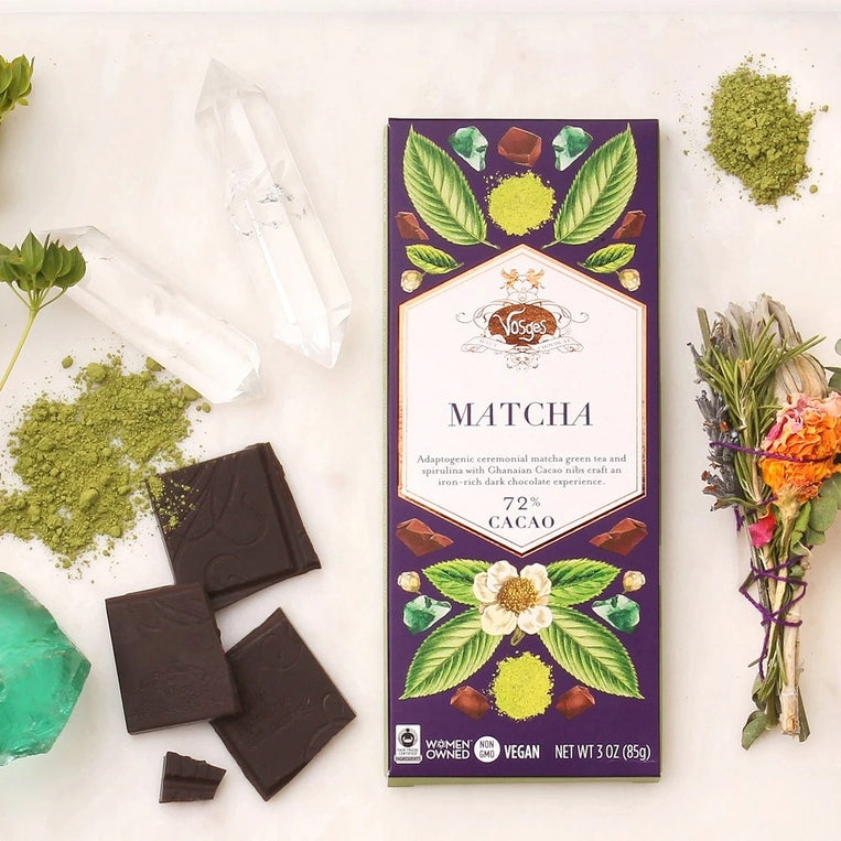 Vosges Haut-Chocolat Dark Bar (3oz) | Matcha Spirulina (Vegan)