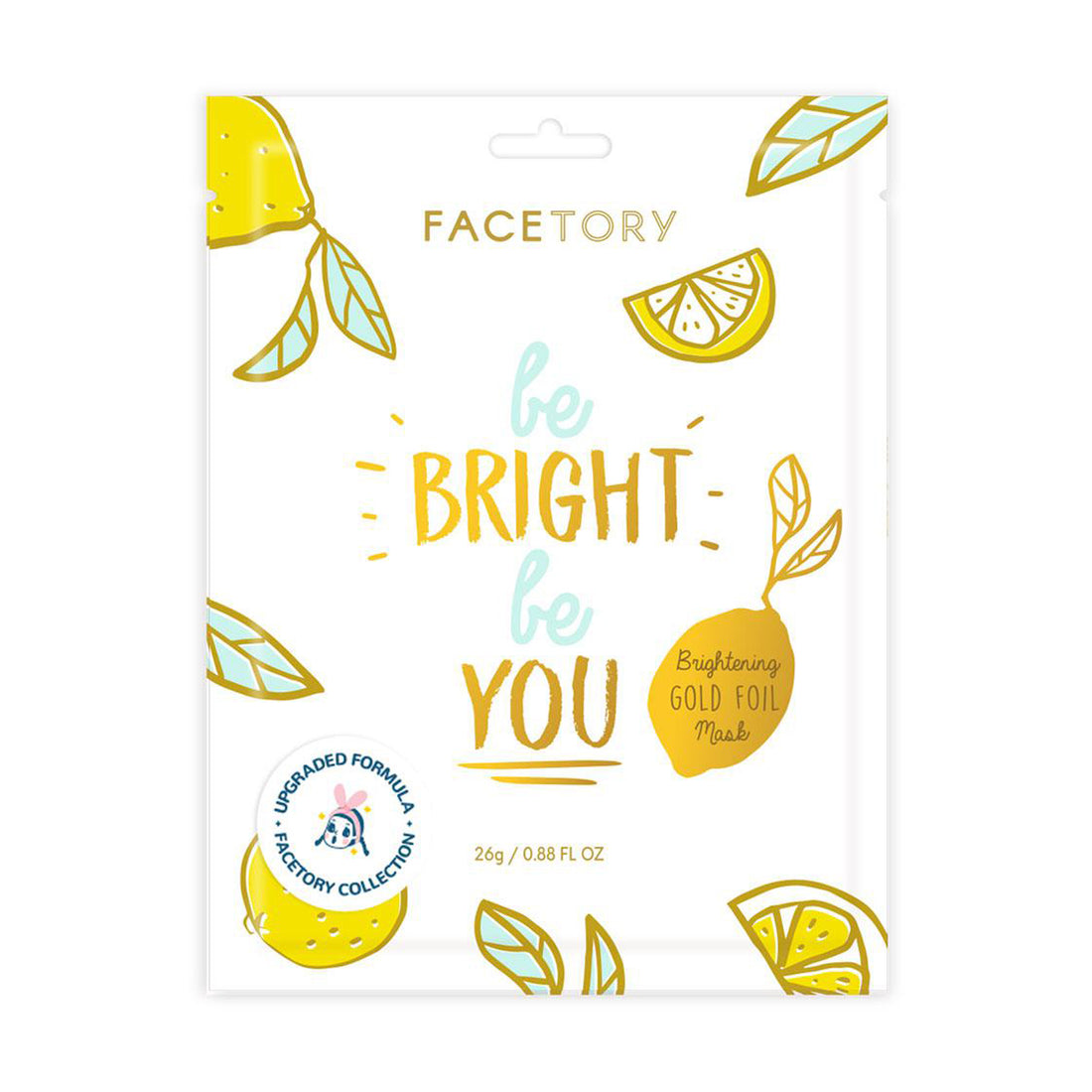 Facetory Be Bright Be You Brightening Gold Foil Sheet Mask