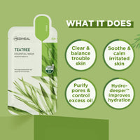 Mediheal Essential Sheet Mask: Teatree Calming Moisture