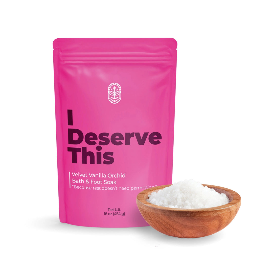 Midwest Sea Salt Co. Mood Bath & Foot Soak 16oz | I Deserve This