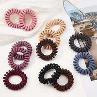 GENTLE, NO-CREASE HAIR COIL PONY TAIL HOLDER, ASSORTED COLOURS