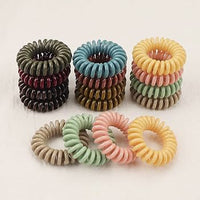 GENTLE, NO-CREASE HAIR COIL PONY TAIL HOLDER, ASSORTED COLOURS