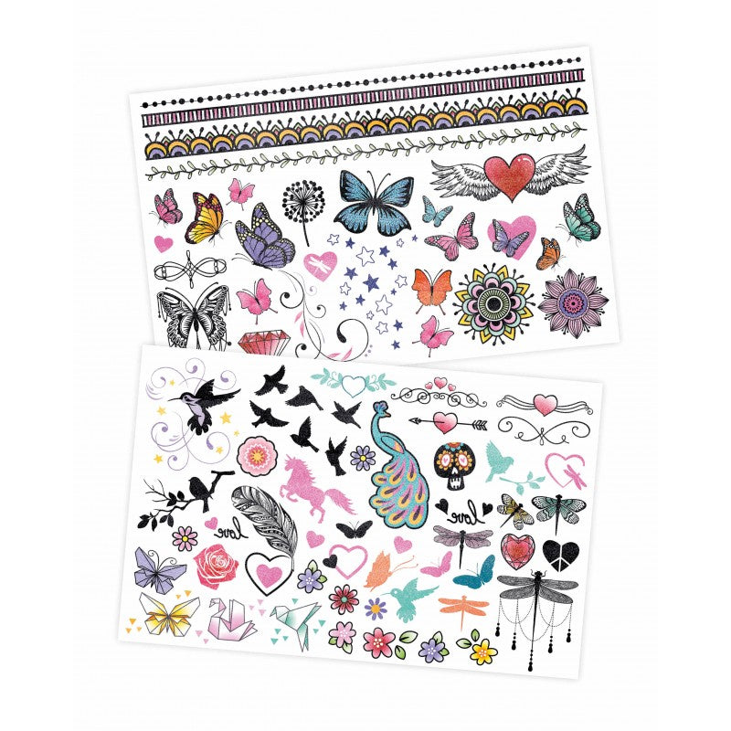 Buki France 75 Washable Tattoos: Angels & Butterflies collection