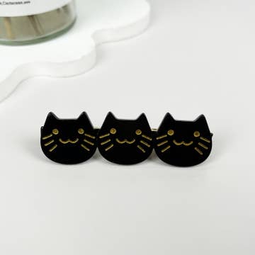 Cute Retro Cat Barrette