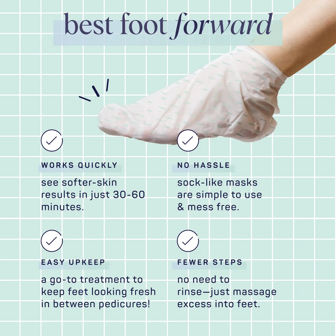 SpaLife Foot Socks SMOOTHING | Spearmint + Tea Tree Oil