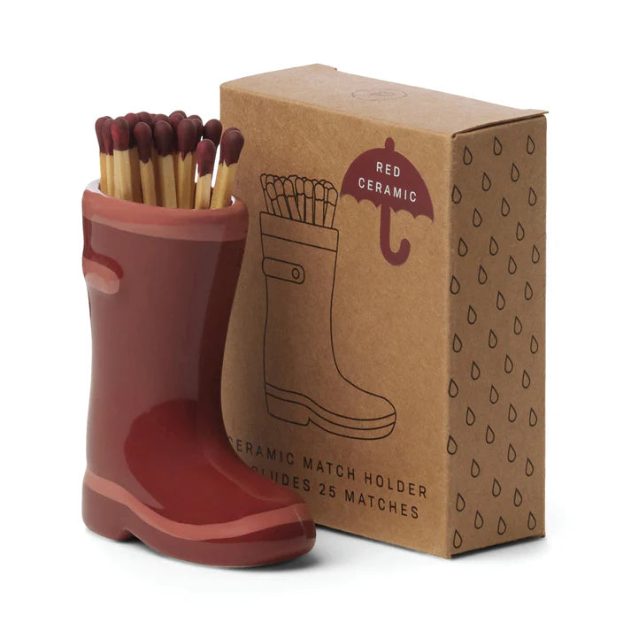 Paddywax Wellington Rain Boot Match Holder 25ct