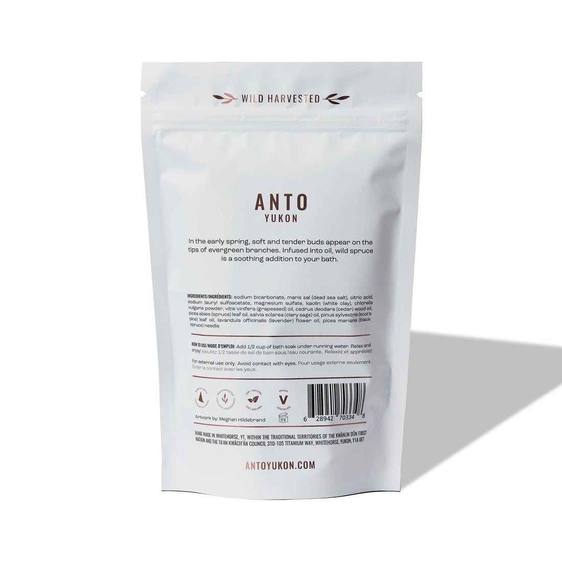 Anto Yukon Bath Soak 100g packette: Foaming Spruce