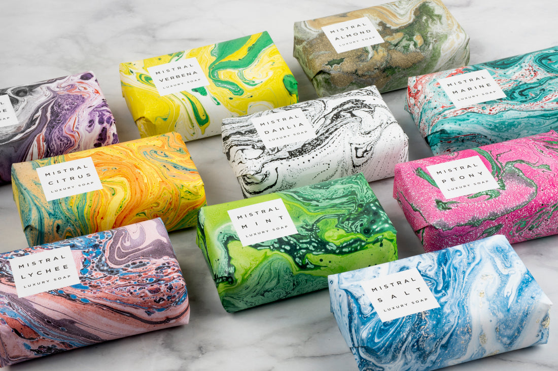 Mistral Marbles Organic Olive Oil & Shea Butter Bar Soap