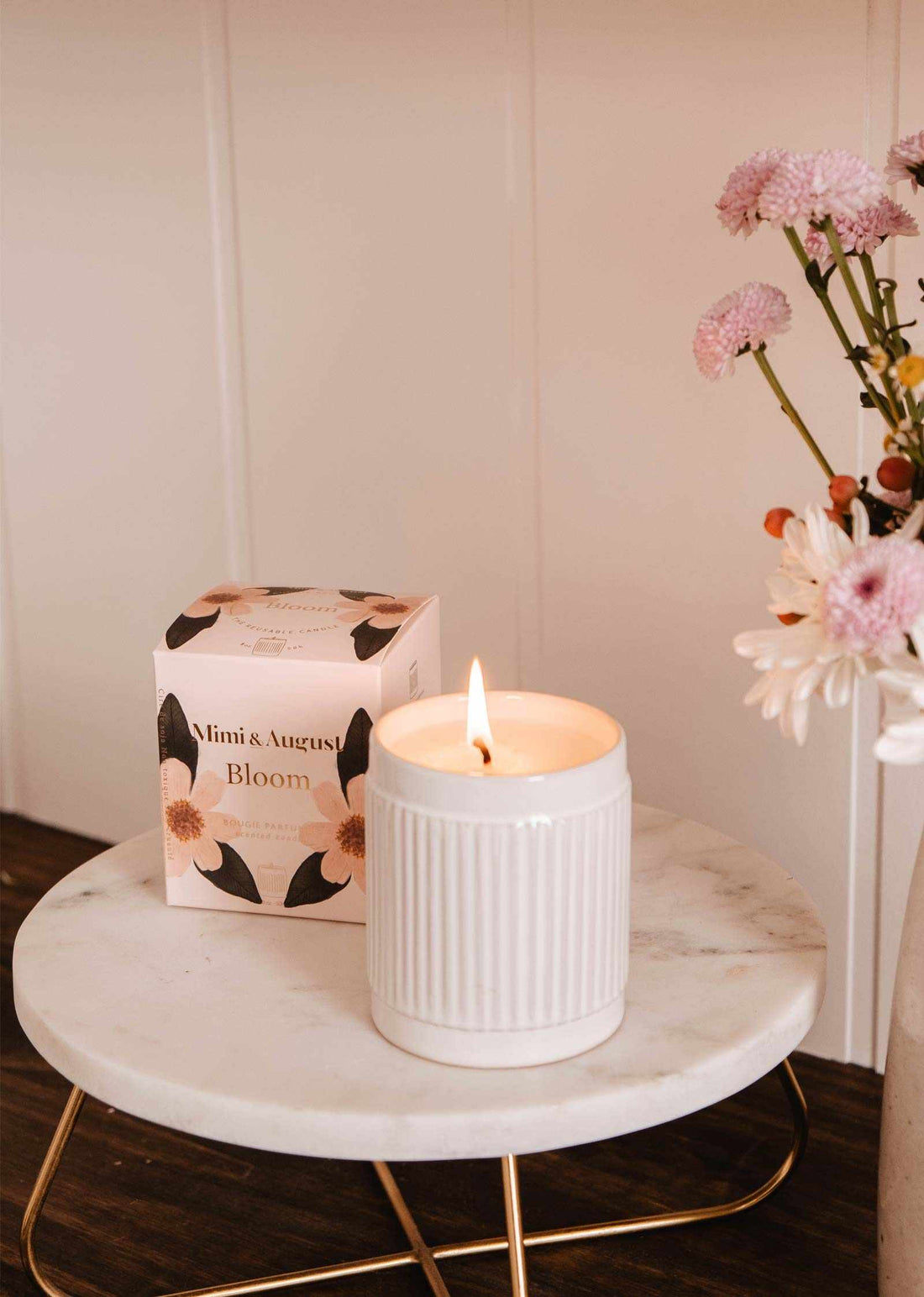 Mimi & August Eco Soy Wax Candle {50hr} in Reusable Ceramic Jar: Bloom