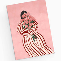 Mimi & August Premium Greeting Card: Bouquet of Roses