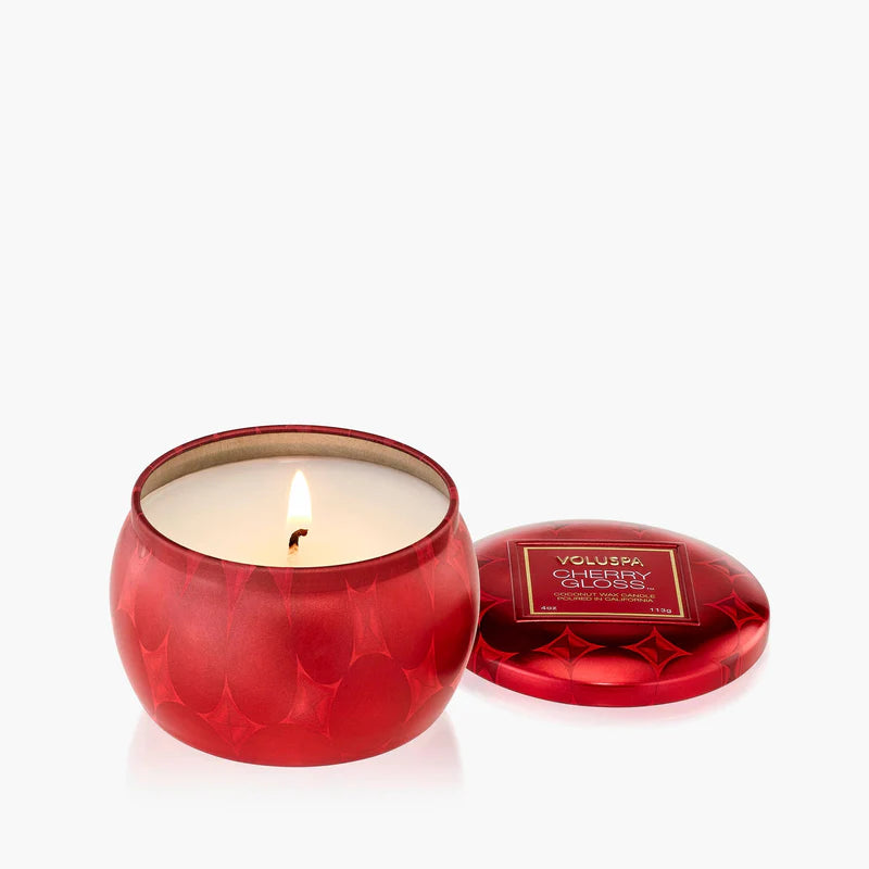 Voluspa Capsule Mini Tin Candle {25hr} | Cherry Gloss
