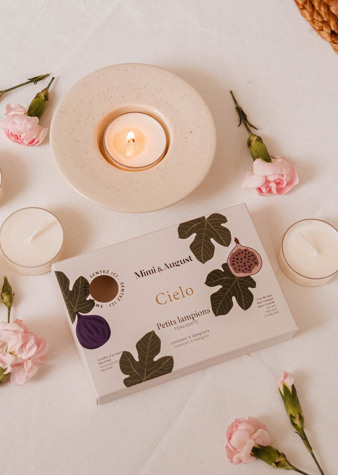 Mimi & August Eco Soy Wax Tealight Candle Set | Cielo