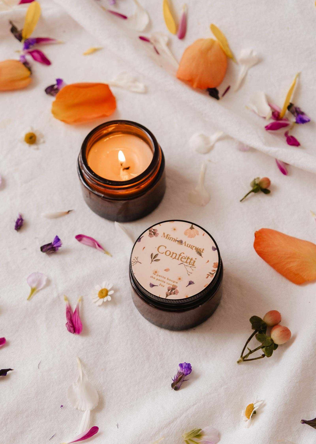 Mimi & August Eco Soy Wax 2oz Travel Candle | Confetti