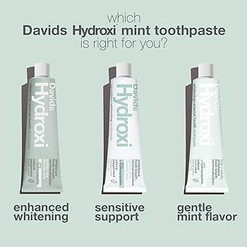 Davids HYDROXI Nano-Hydroxyapatite Premium Toothpaste | Whitening + Enamel