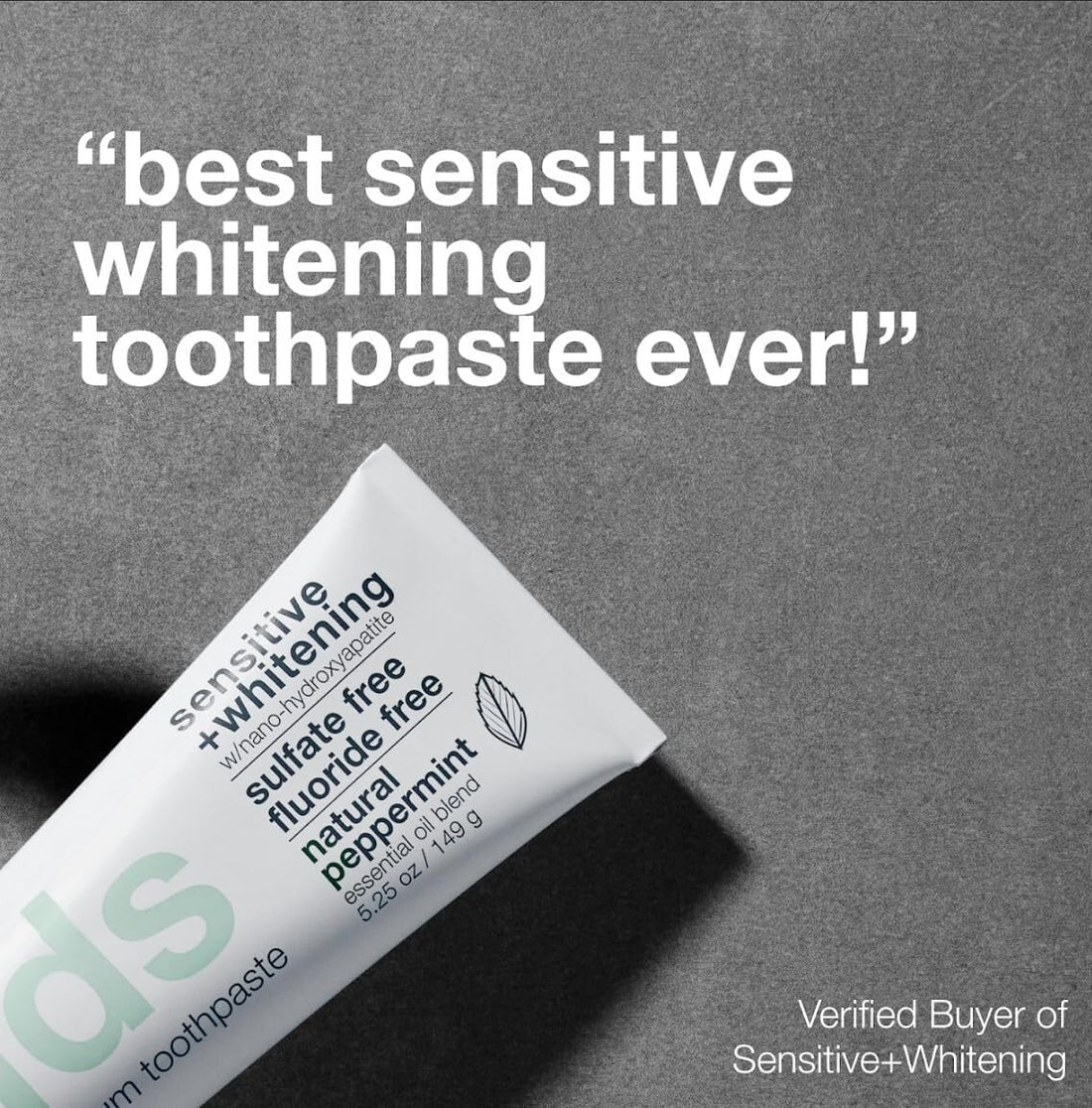 Davids Naturals Nano-Hydroxyapatite Premium Toothpaste | Sensitive + Whitening