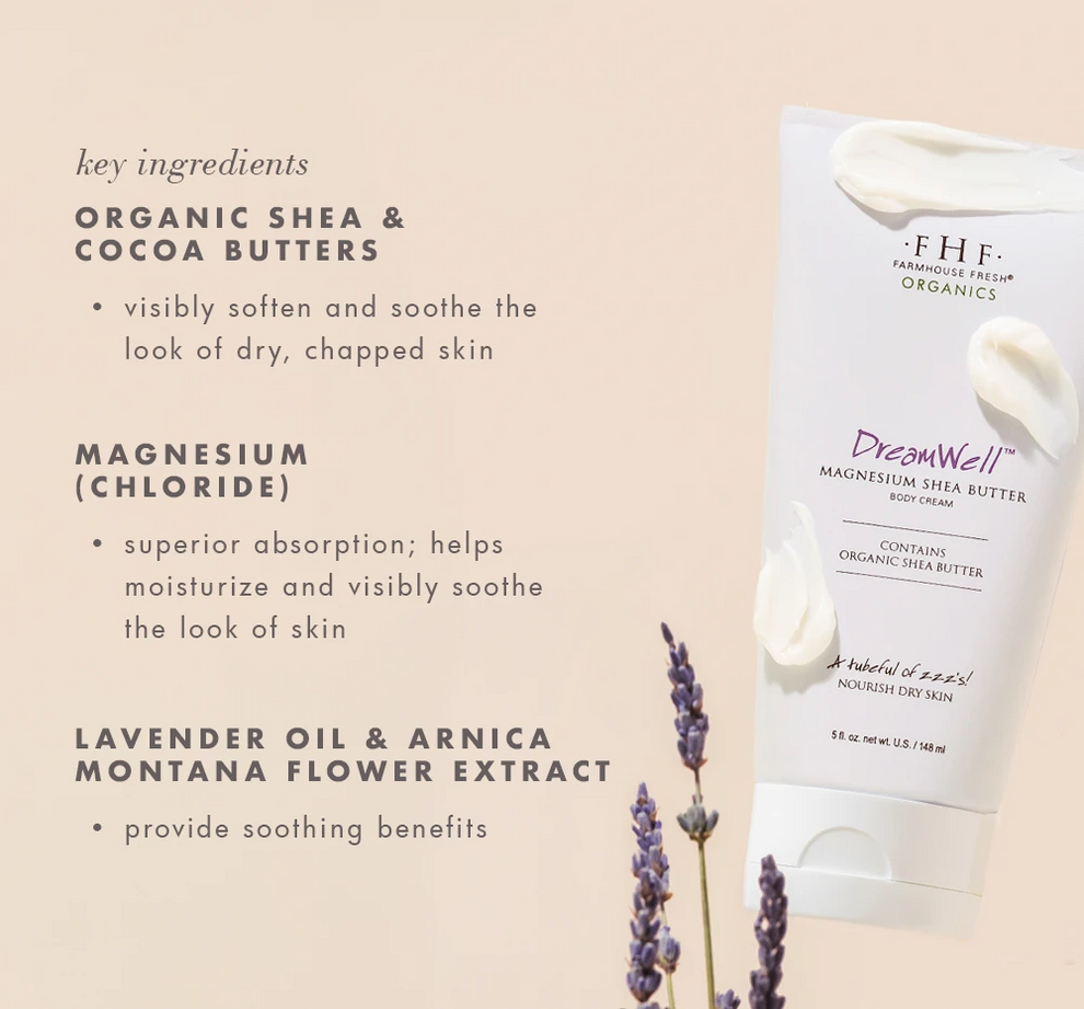 Farmhouse Fresh  DreamWell Magnesium Organic Shea Body Butter