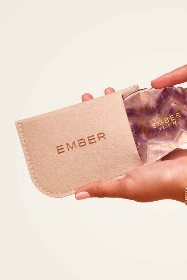 Ember Wellness Amethyst Heart Gua Sha